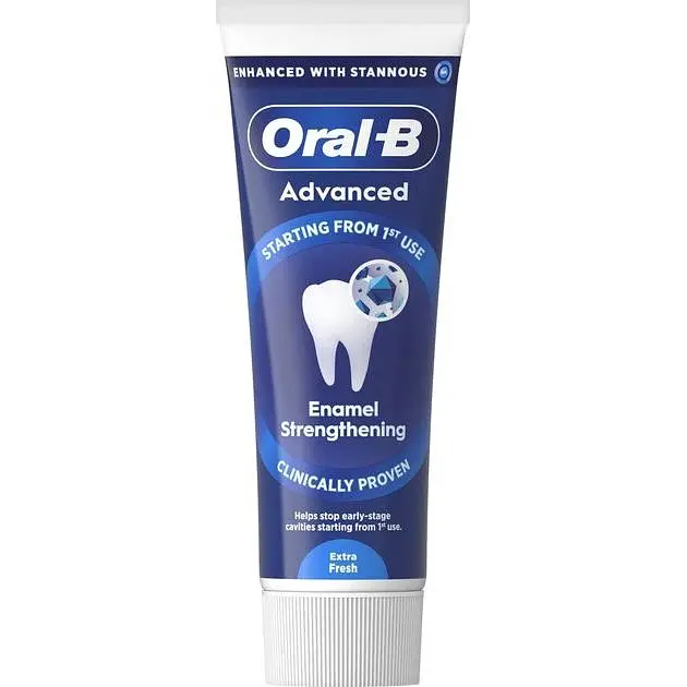 Зубна паста Oral-B Advanced Зміцнення Емалі Вийняткова Свіжість 75 мл  - фото 2