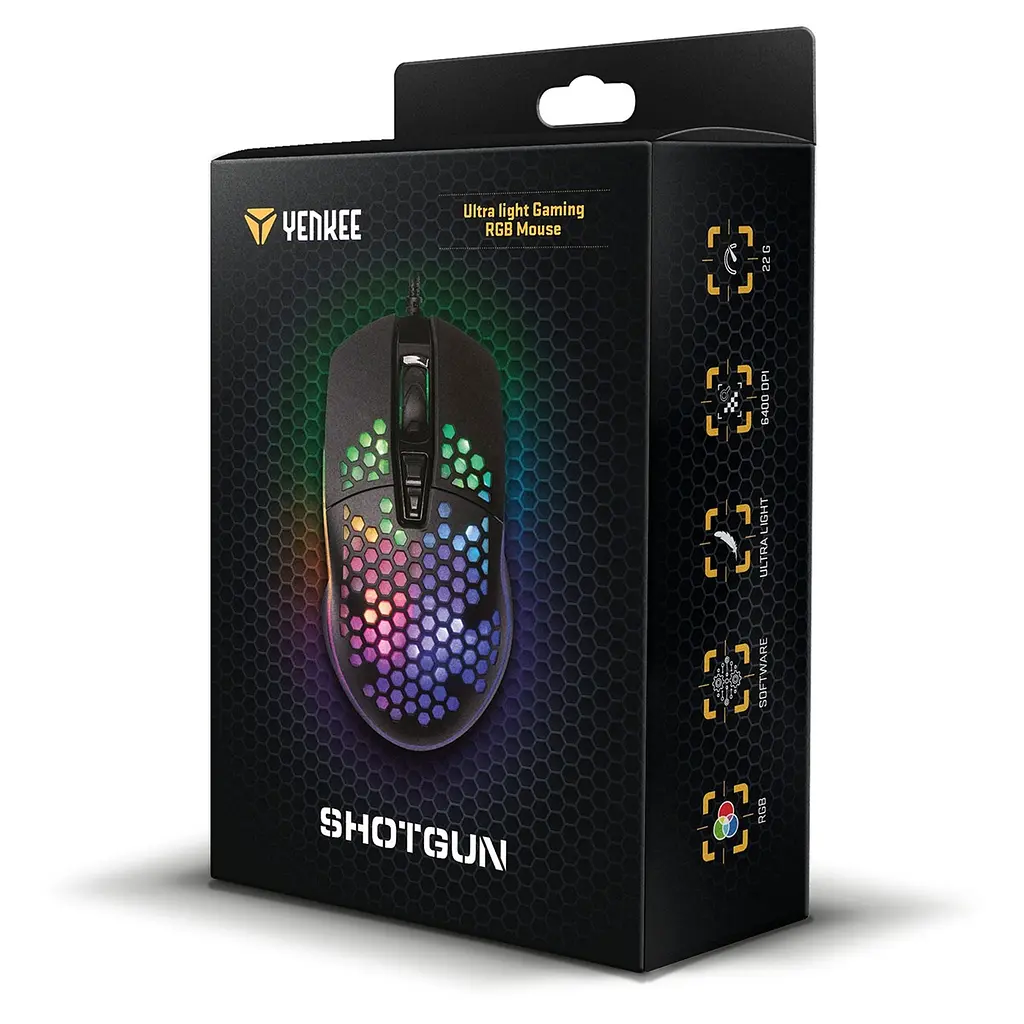 Миша комп'ютерна YMS 3030BK SHOTGUN Gaming mouse USB Yenkee teh0027421 - фото 9