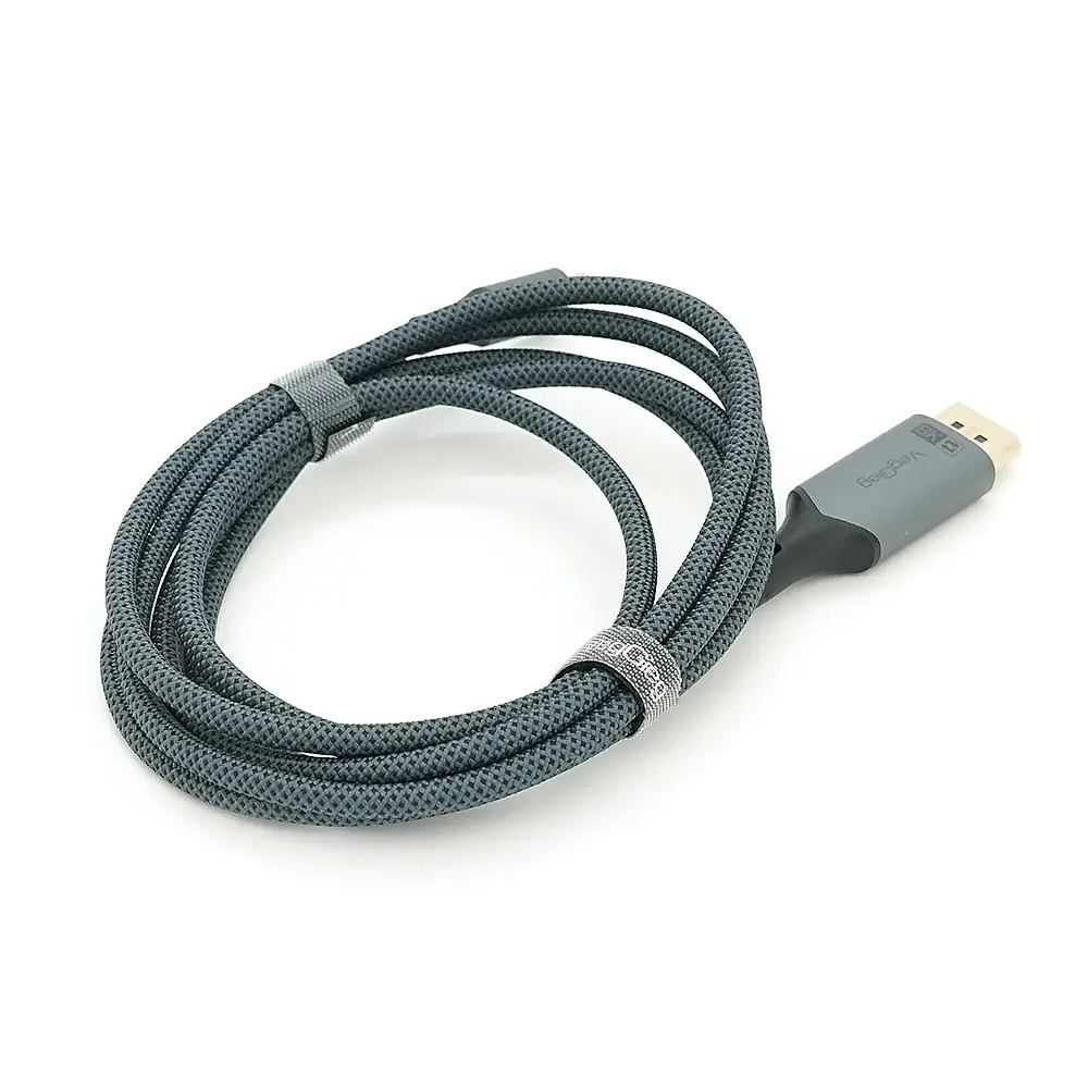 Кабель VEGGIEG V-Z637 Type-C (папа)/Display Port(папа), 8K, 2м, Black-gray - фото 2