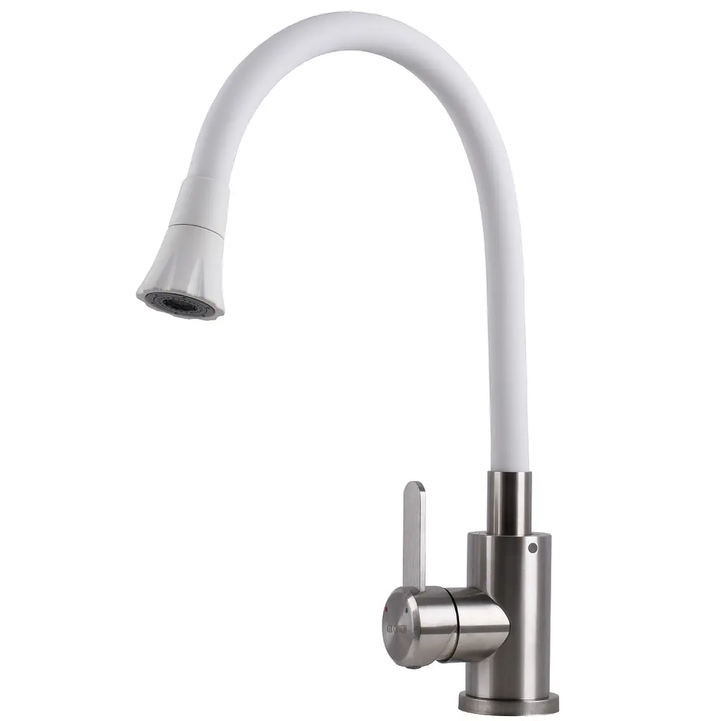Змішувач для кухні Globus Lux WIEN SBT2-203SA-W07 Білий - фото 3