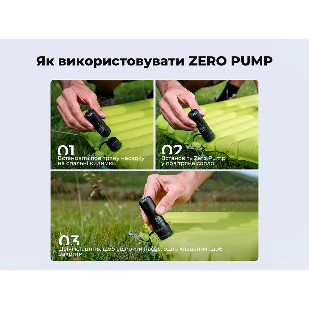 Портативний міні-насос Flextail Zero Pump, чорний - фото 6