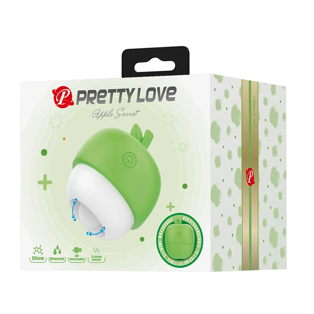 Вібростимулятор PRETTY LOVE APPLE SECRET 12 licking settings Silicone ABS BI-300066-1 102046 - фото 11