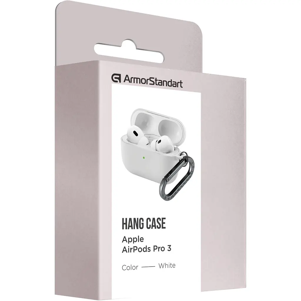 Чохол ArmorStandart Hang Case для Apple AirPods Pro 3 White (ARM88284) [149507] - фото 3