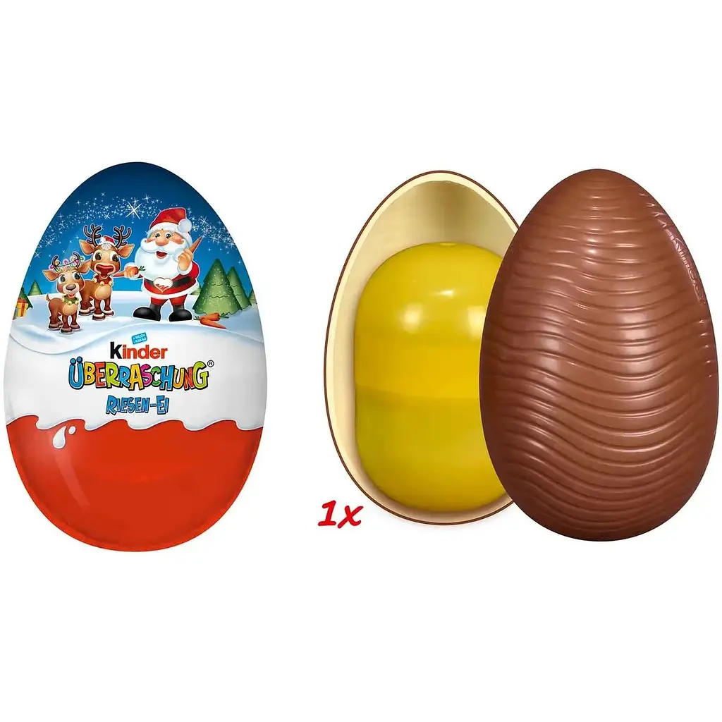 Шоколадне яйце Kinder XXL Überraschung Riesen Classic-Ei 220г. - фото 2