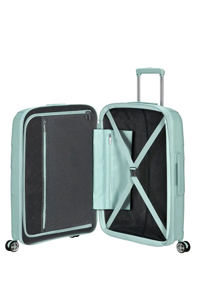 Валіза American Tourister STARVIBE METALLIC SURF BLUE 67х46х27(30) 67 См MD5*21003 - фото 2