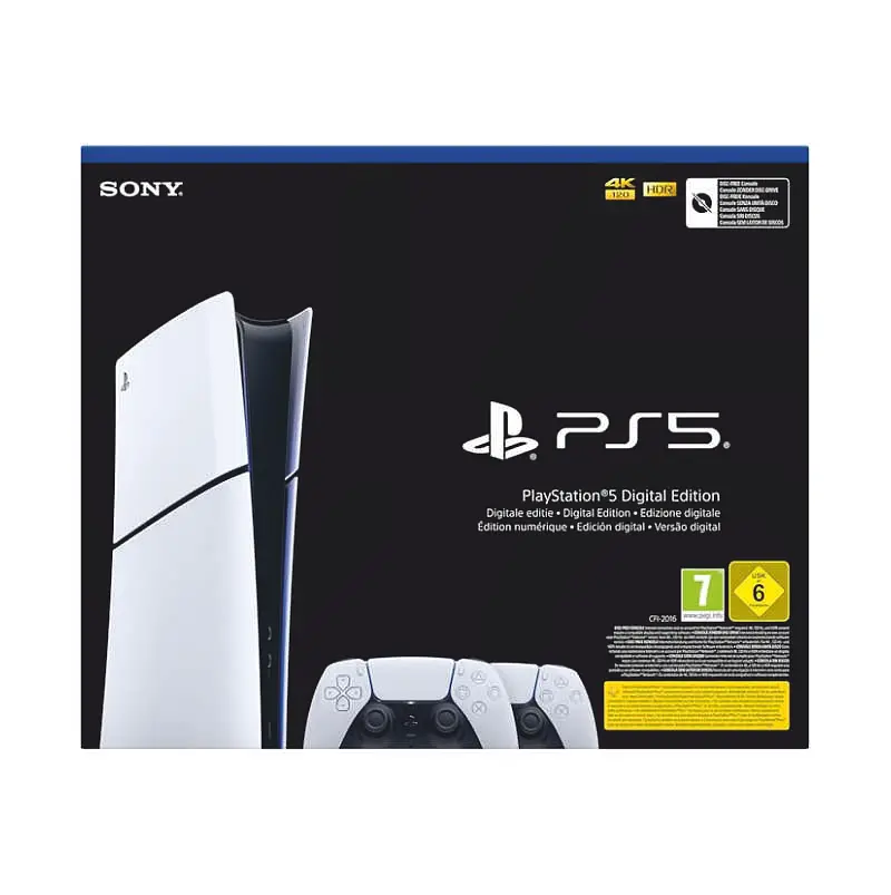 Консоль Sony PlayStation 5 Slim Digital Edition 1TB + 2 Геймпада бездротових DualSense White + Зарядний пристрій + гарантія Б/В - фото 5