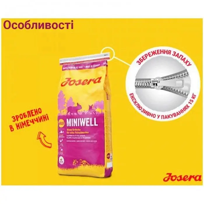 Сухой корм для собак Josera Miniwell 10 кг - фото 3