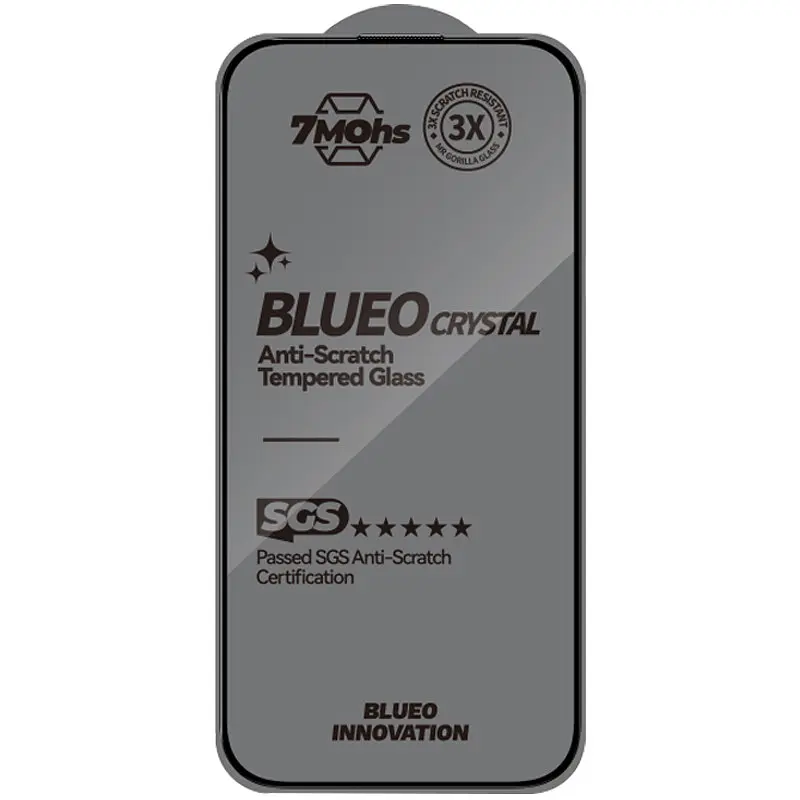 Захисне 2.5D скло Crystal Anti-Scratch для Apple iPhone 16 Pro (6.3") Чорний Blueo teh0031370 - фото 2