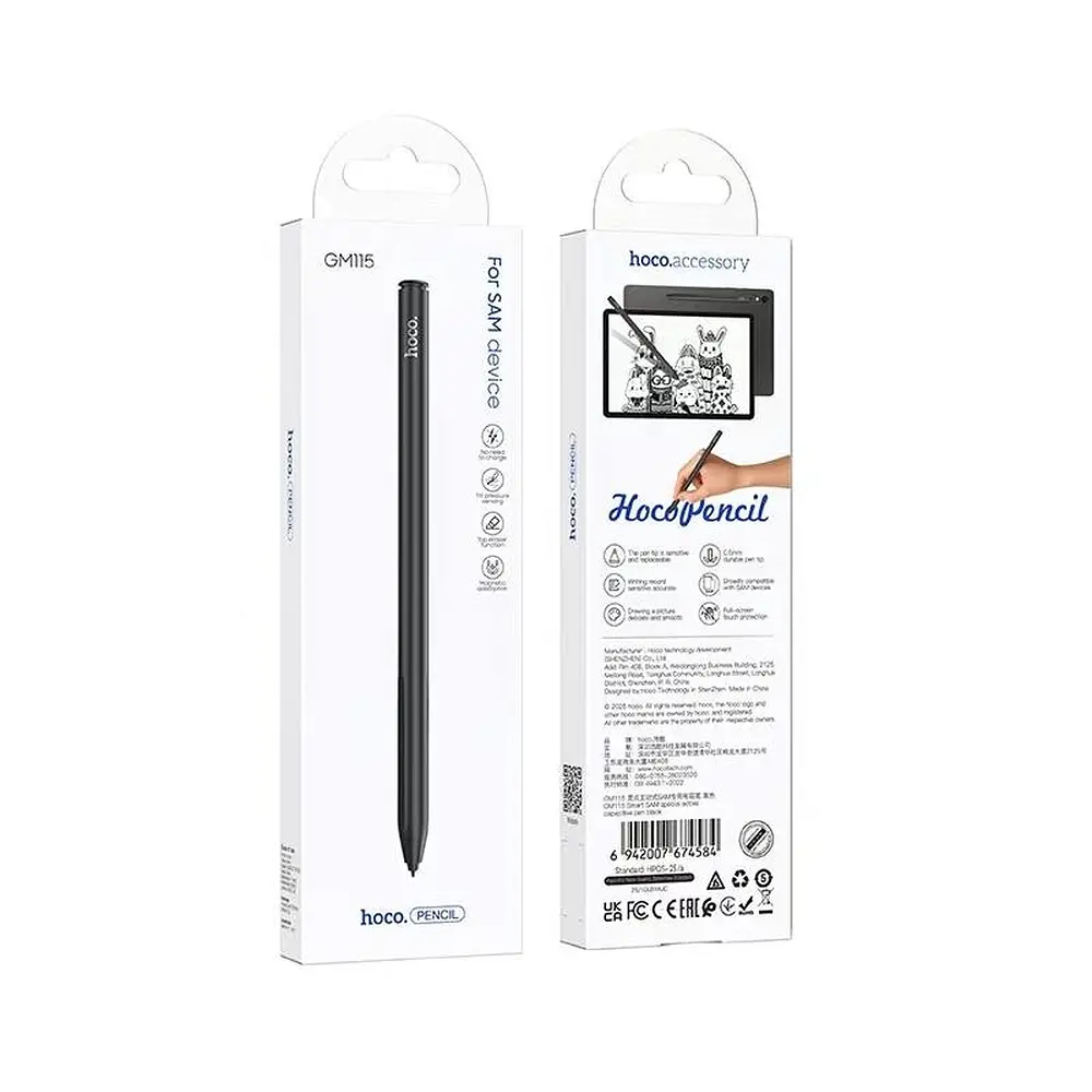 Стілус Hoco GM115 Smart SAM special active capacitive pen Black - фото 2