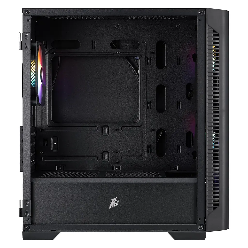 Корпус 1stPlayer D4-M-BK-2F1P-1F1 Black (D4-M-BK-2F1P-1F1) Без БП - фото 6