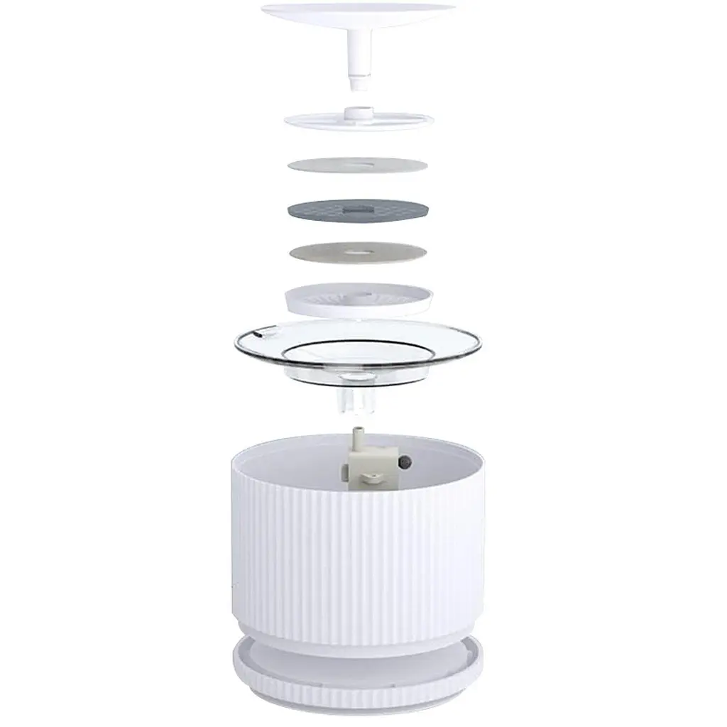 Розумна поїлка дозатор води для тварин Youpin Furrytail Clear Drinking Fountain White XCD1201801 US Plug - фото 4