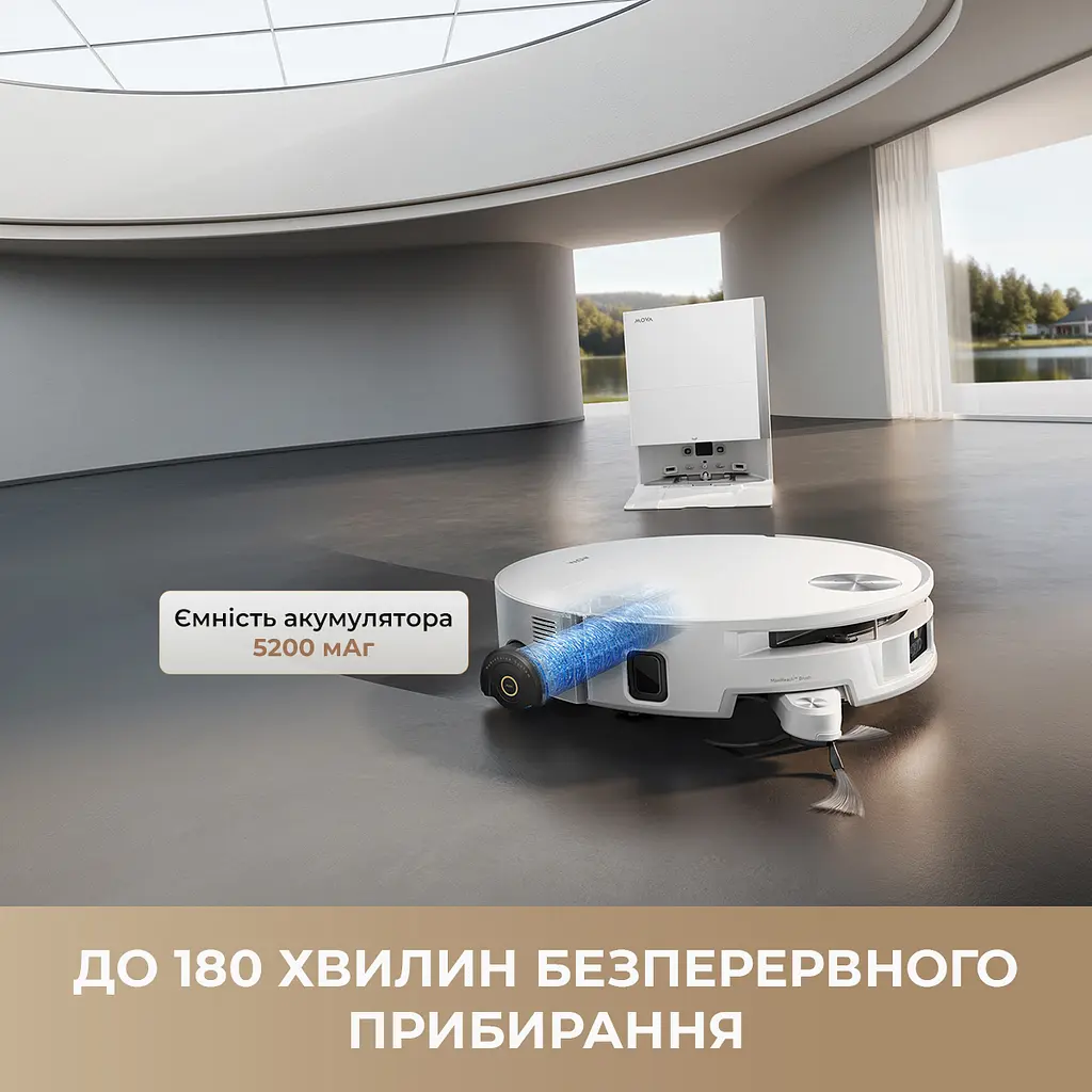 Робот пилосос миючий MOVA S70 Roller Black - фото 13