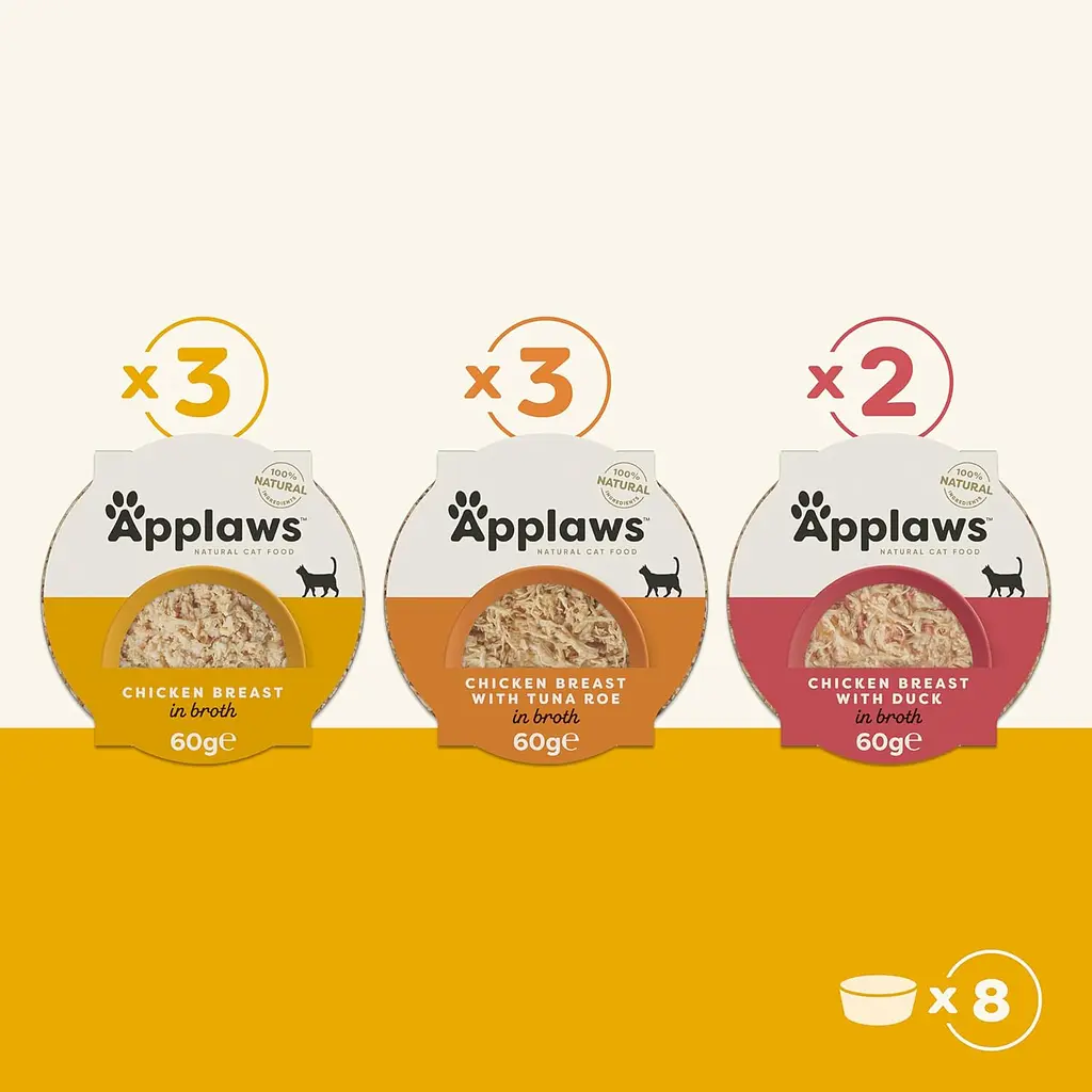 Набір консервів для котів Applaws Multipack Chicken Selection Pots 8 х 60 г - фото 2