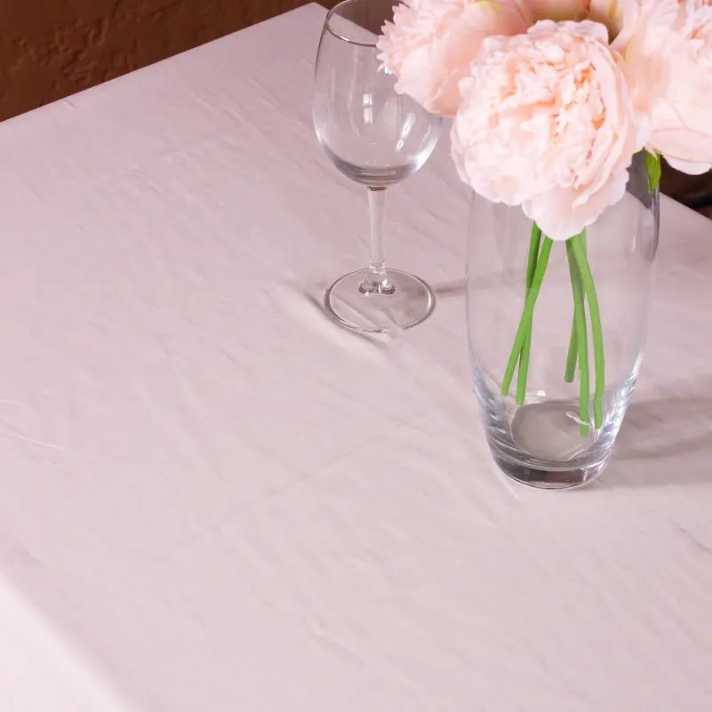 Скатертина MirSon №403 Satin Waterproof Light Gray 140x140 см - фото 3