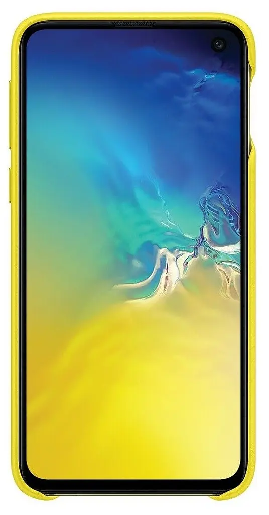 Чохол шкіряний протиударний оригінальний Official Leather Cover EF-VG970LYEGRU для Samsung Galaxy S10e Yellow - фото 4