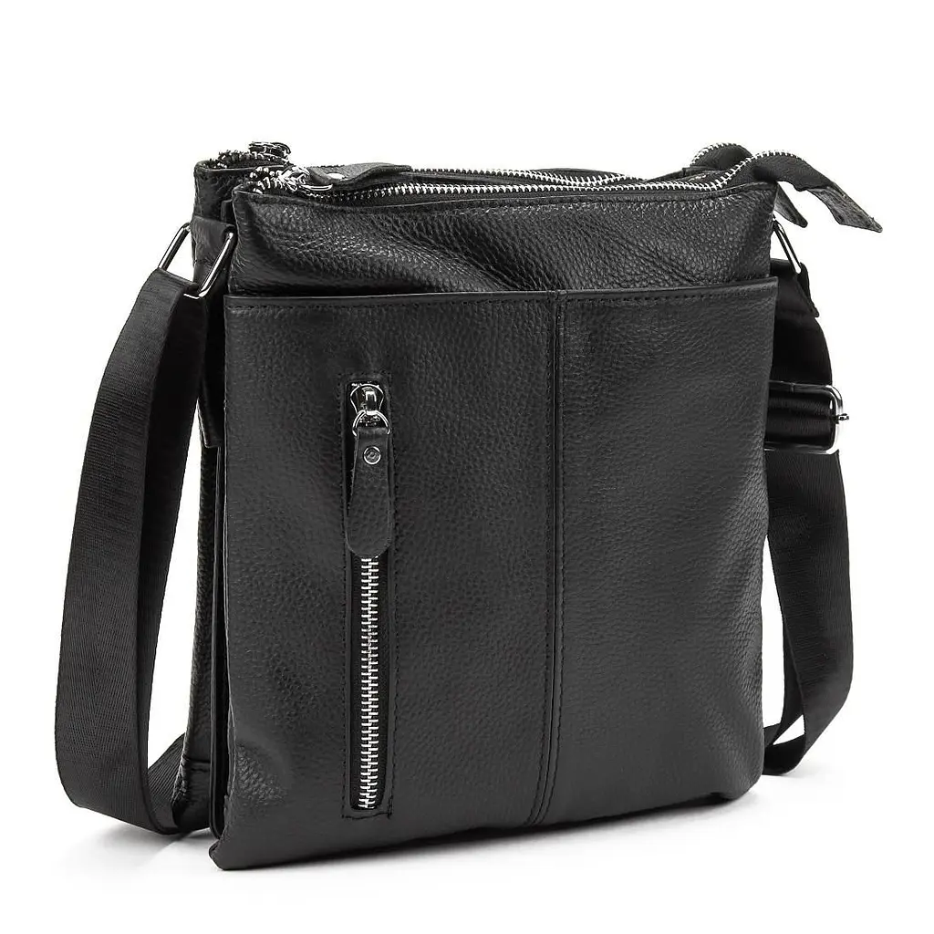 Шкіряний месенджер на три відділи Tiding Bag M56-3639A
