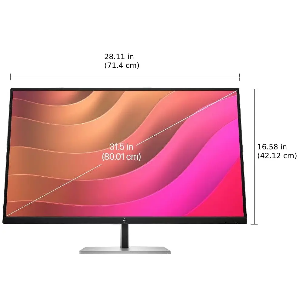 TFT 31.5` HP E32K G5, 4K UHD, IPS, HDMI, DP, USB-C, RJ-45, HAS, колонки, чорний - фото 5