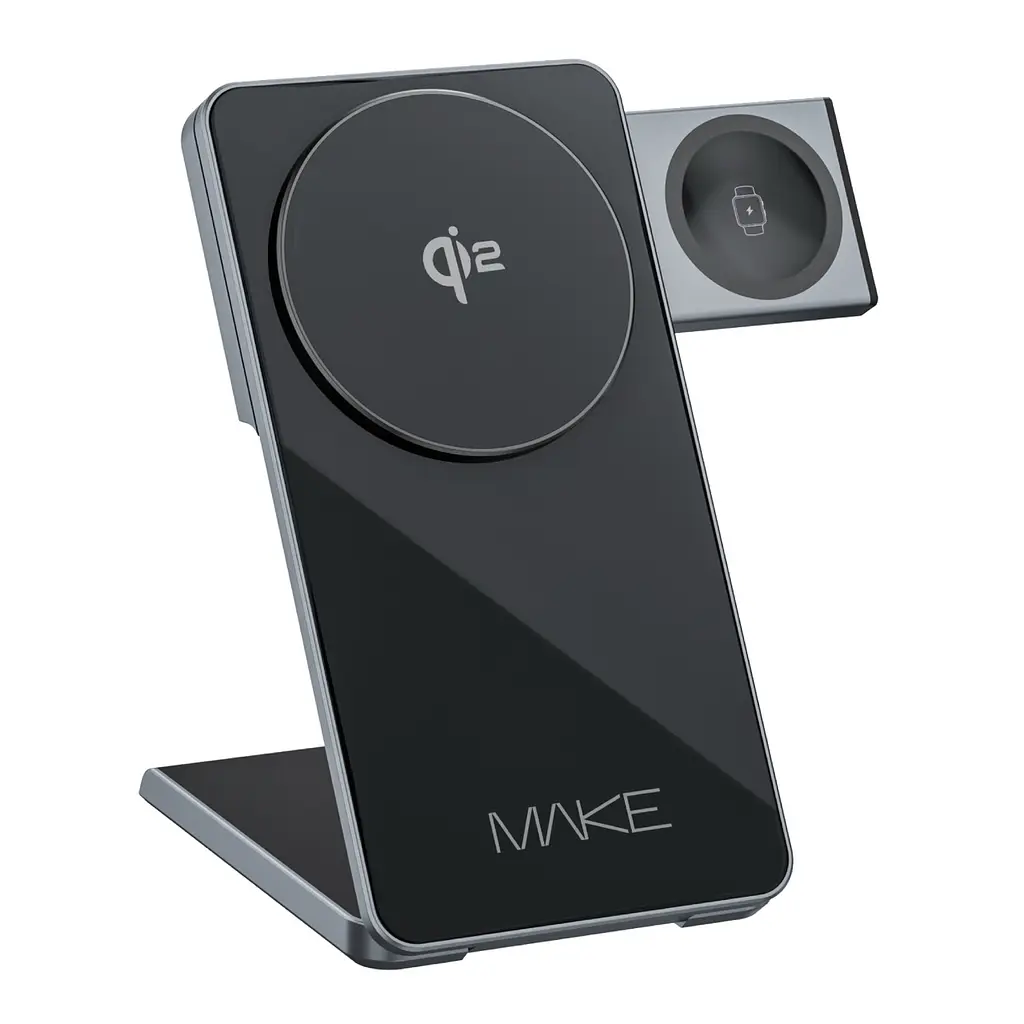 Беспроводное зарядное устройство MAKE 3в1 Qi2 15W PS3 - фото 2