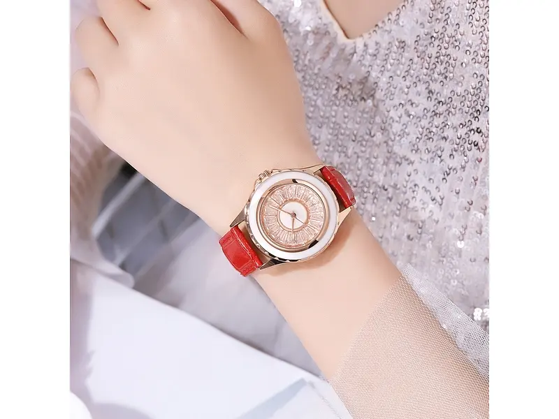 Жіночий наручний годинник 2172RGRD Rose Gold-Red Skmei acs0030200 - фото 4