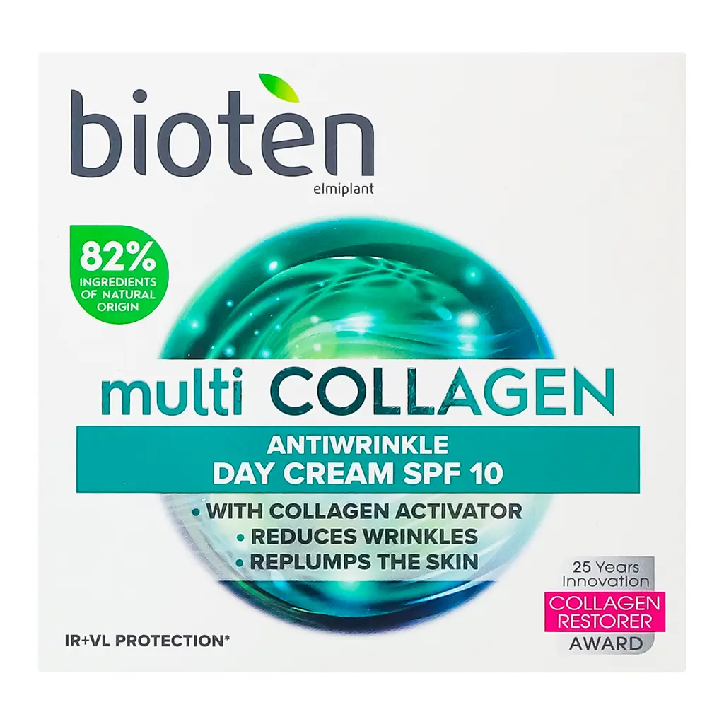 Денний крем для обличчя Bioten Multi Collagen Antiwrinkle Day Cream SPF10 з колагеном 50 мл - фото 2