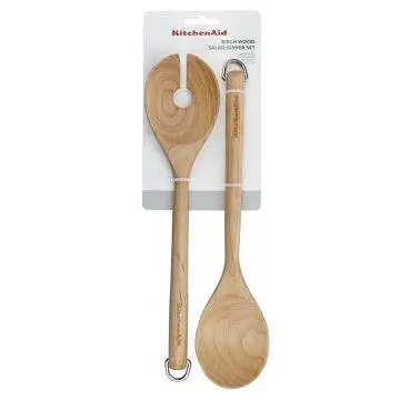 Набір ложок для салату KitchenAid Coreline, 2 шт, 30 см, береза (KQR713OHE) - фото 2