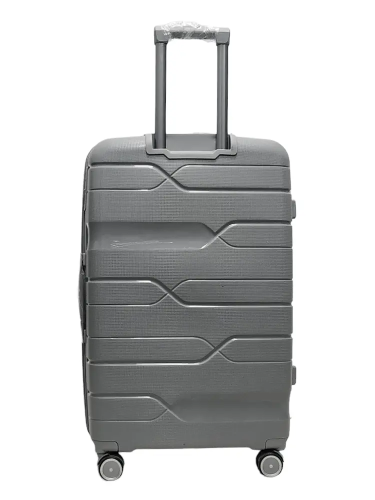 Валіза велика L поліпропілен Milano bag 0306 76×49×31см 82л Срібна - фото 3