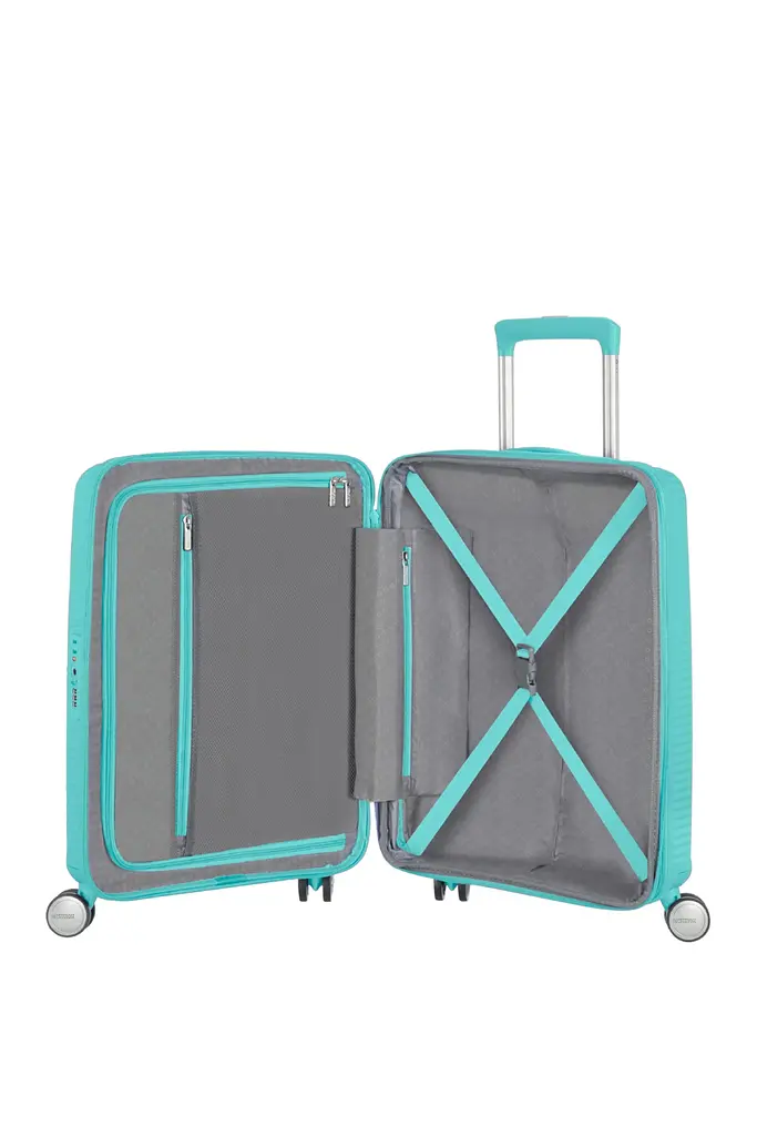 Валіза American Tourister SOUNDBOX 55 см AQUA BLUE 55x40x20(23) 32G*21001 - фото 5