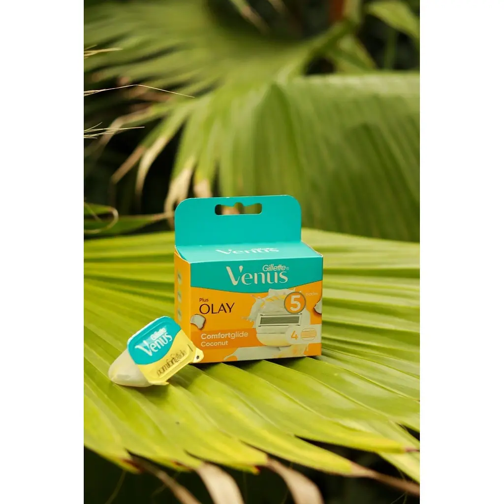 Змінні касети для гоління Venus & Olay Comfort Glide Кокос 4 шт. - фото 6