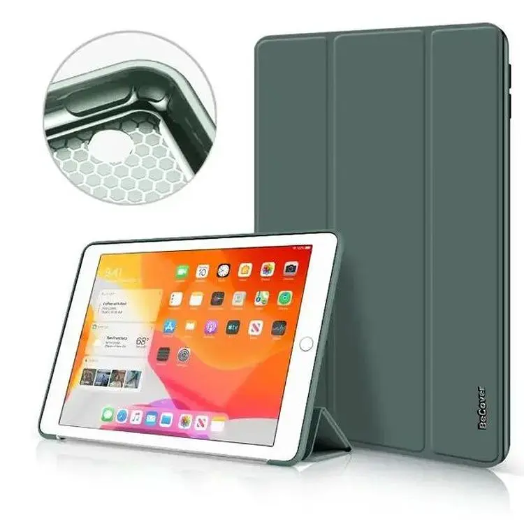 Чохол-книжка BeCover Tri Fold Soft TPU Silicone для Apple iPad 10.2 2019/2020/2021 Dark Green (708514) - фото 2