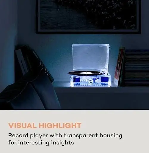 Стереосистема програвач вінілу Auna ClearTech Bluetooth 4.2 (10035573) - фото 2