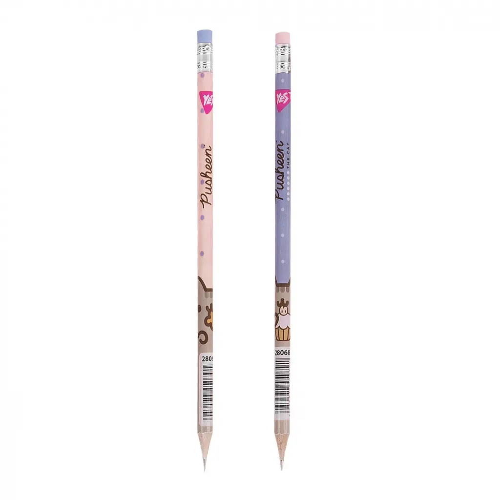 Набір графітних олівців Yes Pusheen з ластиком 36 шт. (280685) - фото 2
