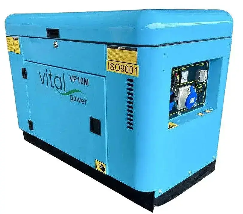 Дизельний Генератор Vital Power VP10T (8 - 10 кВт) + Електростартер + Закритий Корпус - фото 2