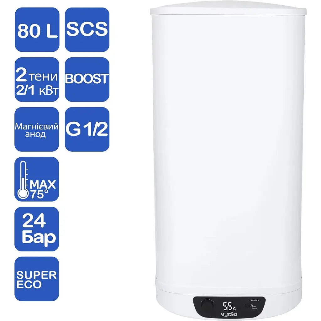 Водонагреватель Ventolux WH 80 DBS - фото 2