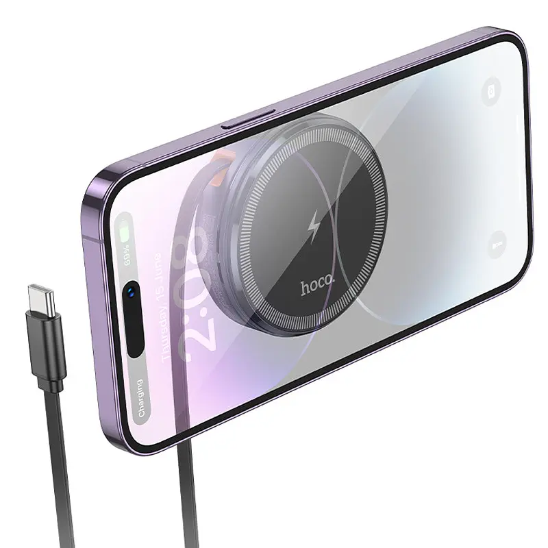 БЗП CQ18 Flash 2in1 Magnetic + iWatch (з retractable cable Type-C) Hoco teh0029904 - фото 5