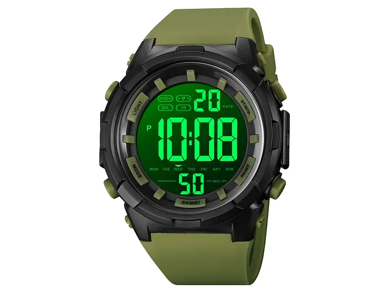 Чоловічий наручний годинник 1845AG Army Green Skmei acs0030546 - фото 3