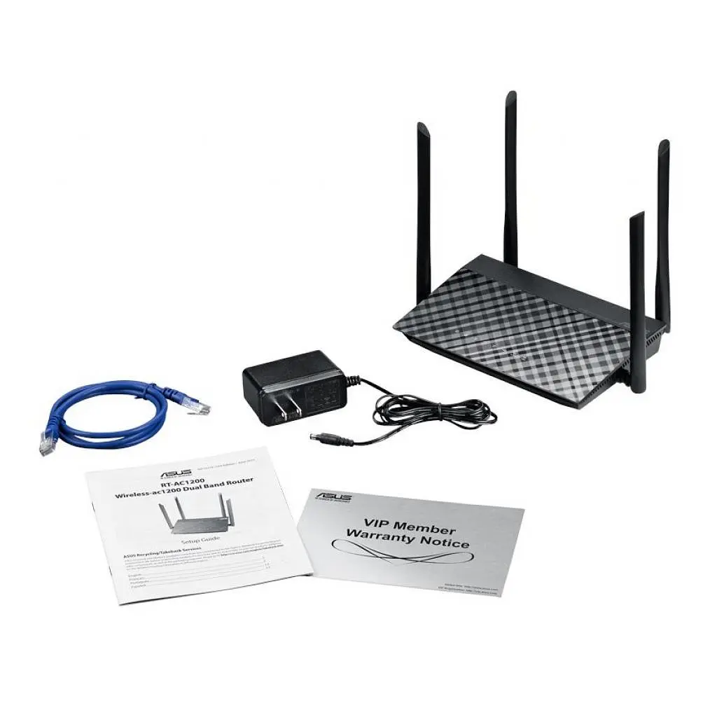 Роутер ASUS RT-AC1200 AC1200 V2 Black 802.11ac (RT-AC1200) - фото 5