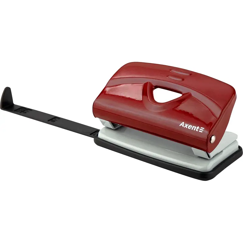 Діркопробивач для паперу Axent Exakt-2 металевий 10 аркушів червоний (3910-06-A) - фото 2