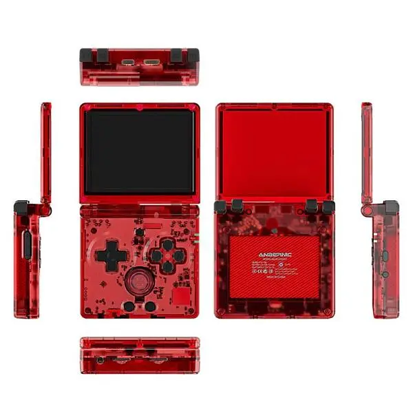 Ігрова консоль Anbernic RG35XXSP + 5000 Ігор 64GB (Red Transparent) - фото 2