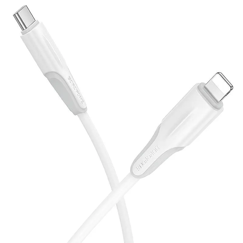 Дата кабель Borofone BX119 New Type-C to Lightning 27W (1m) White - фото 2