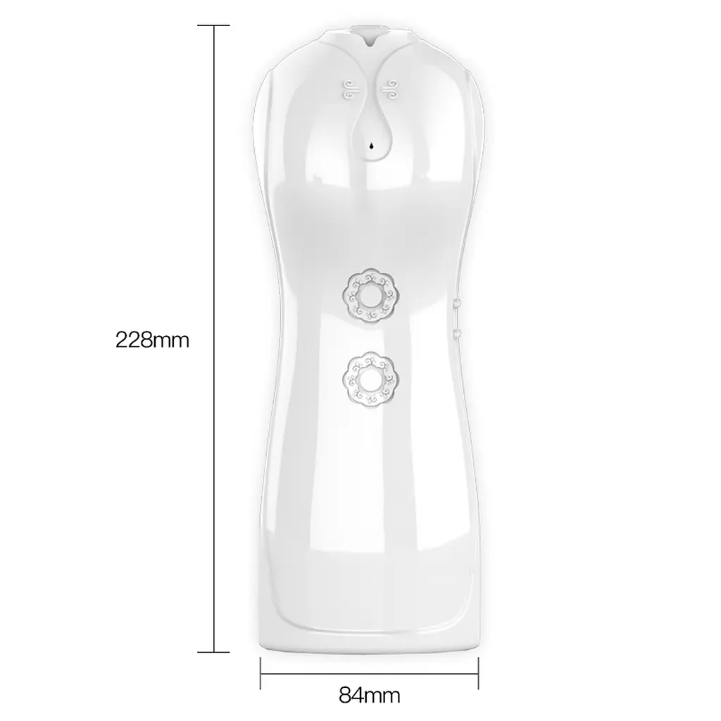 Мастурбатор Vibrating and Flashing Masturbation Cup USB 7+7 Function / Talk Mode (White) Boss Series 63-00038 98358 - фото 8