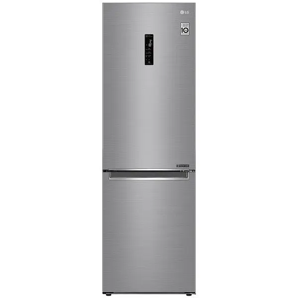 Холодильник LG GA-B459SMQZ 186х68х60см 2 дв холодильне відділення 234 л морозильне відділення 107 л A++,NF платиновий сірий (GA-B459SMQZ) - фото 1