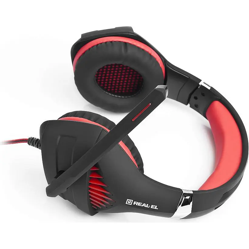 Ігрові навушники REAL-EL GDX-7600 Black/Red (EL124100028) [112558] - фото 5