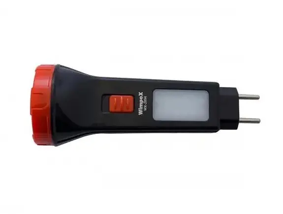Ручний акумуляторний ліхтар Wimpex WX-2894 із захистом IPX4 1+12LED Зарядка від мережі Чорний / Червоний - фото 3