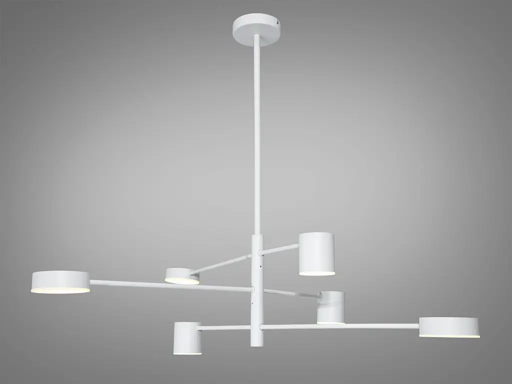 Люстра LED Diasha D302-6WH, 30Вт, 4100K, біла, світлодіодна, для коридору, вітальні, спальні, кухні - фото 3