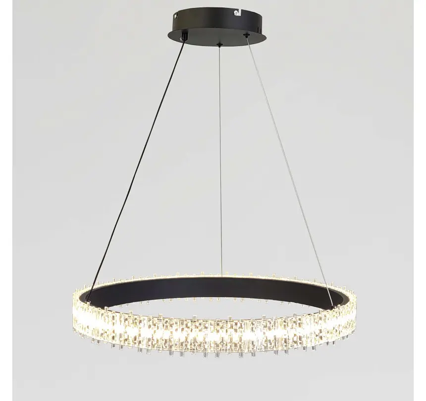 Світлодіодна підвісна люстра Artlight WG5129/60BK, 35 Вт, чорна - фото 4