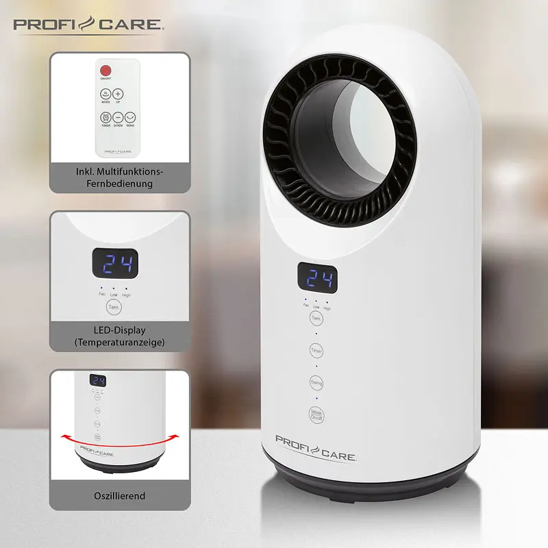 Тепловентилятор керамічний Profi Care PC-HL 3086 - фото 3