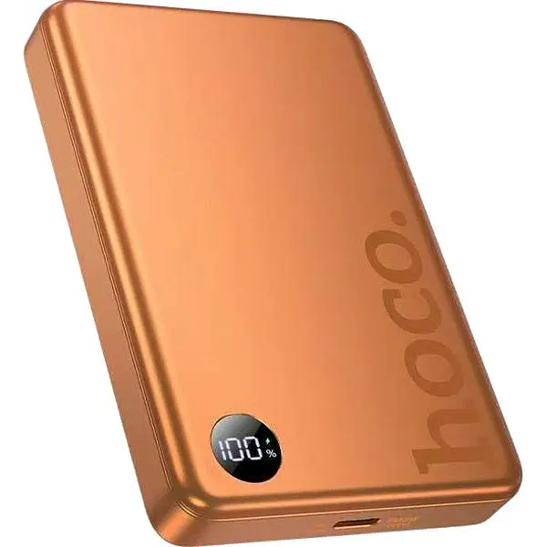 Зовнішній акумулятор Hoco Q34 Clever MagSafe 10000mAh 20W Orange (6942007677455) [174711] - фото 2