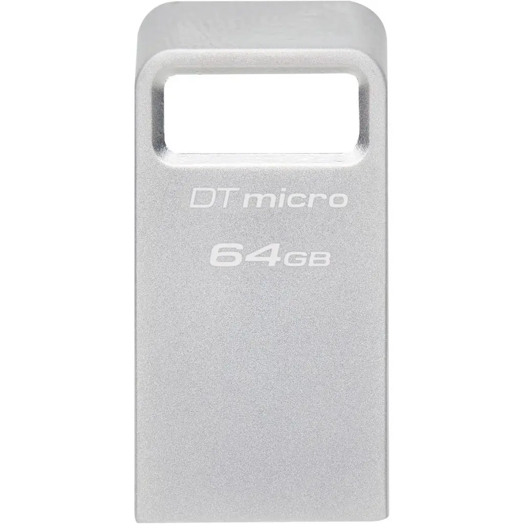 USB флеш-накопичувач Kingston DataTraveler Micro 64GB USB-A 3.2 Gen 1 Metal (DTMC3G2/64GB) [92135] - фото 2