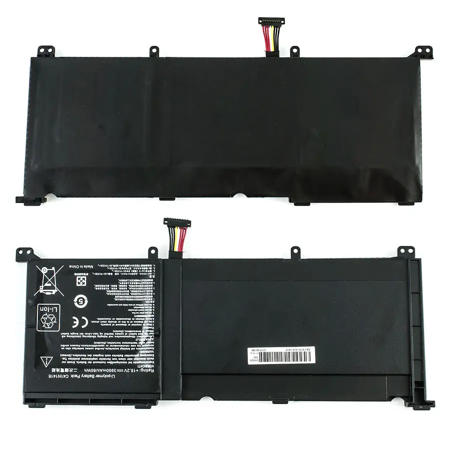 Батарея для ноутбука Asus C41N1416 (Zenbook Pro UX501VW UX501JW G501JW) 15.2V 3950mAh 60Wh Чорний - фото 2