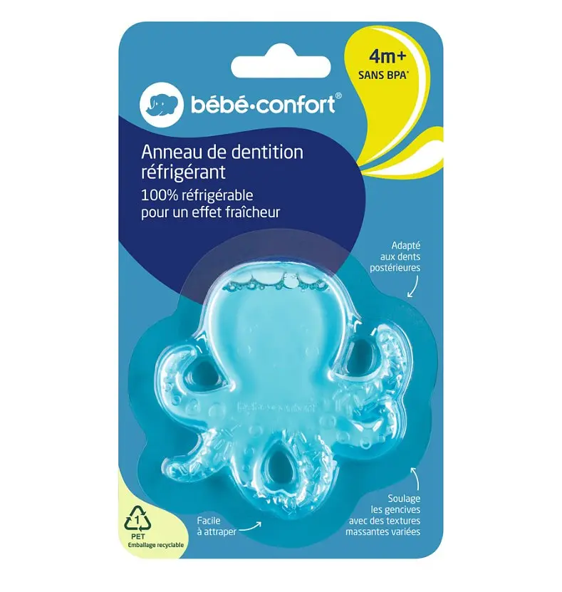 Прорізувач для зубів Bebe Confort Chillable Teething Ring, охолоджуючий, синій (3104202130) - фото 3
